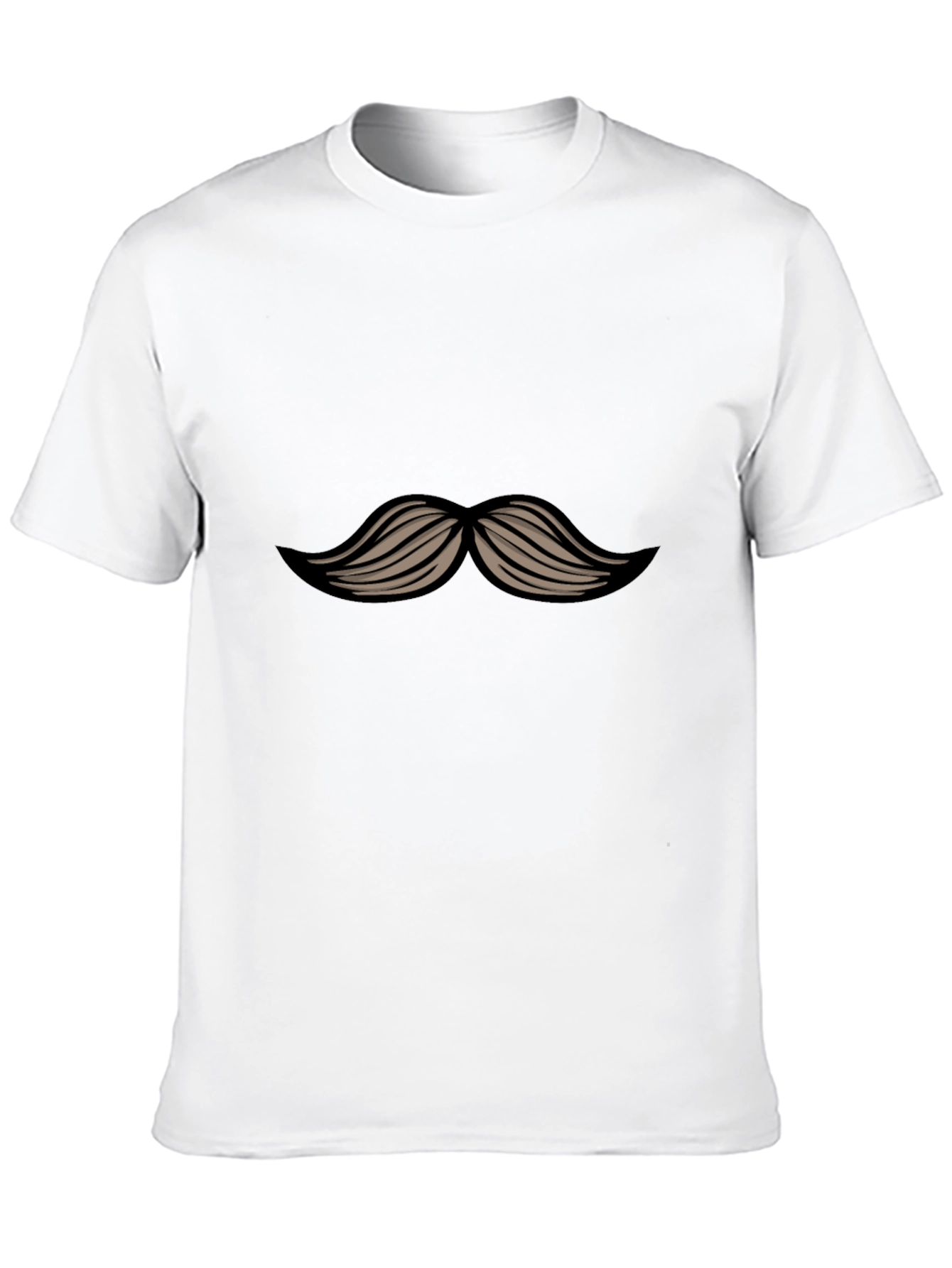 Mustache Graphic Black T-Shirt