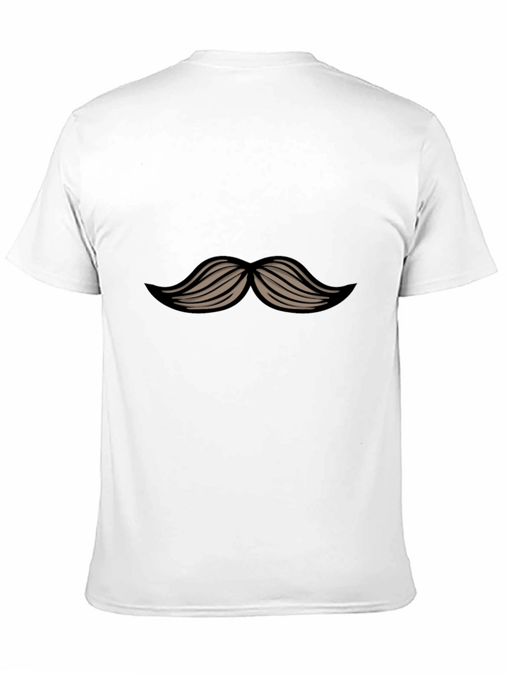 Mustache Graphic Black T-Shirt