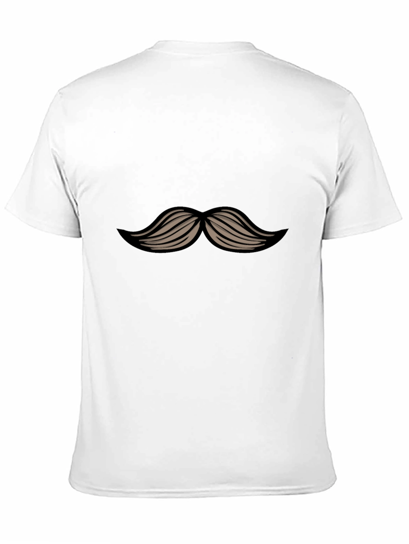 Mustache Graphic Black T-Shirt