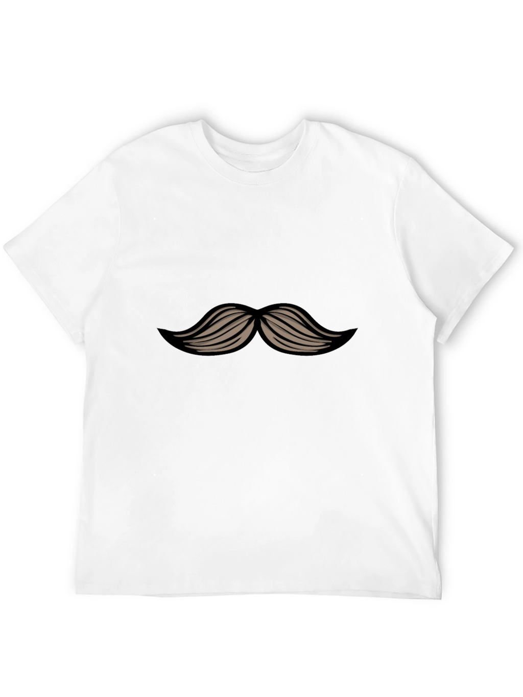 Mustache Graphic Black T-Shirt