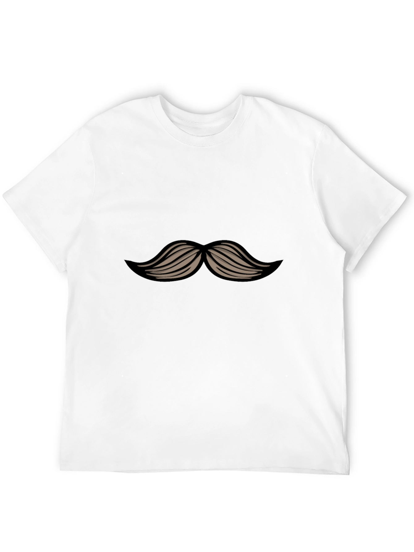 Mustache Graphic Black T-Shirt