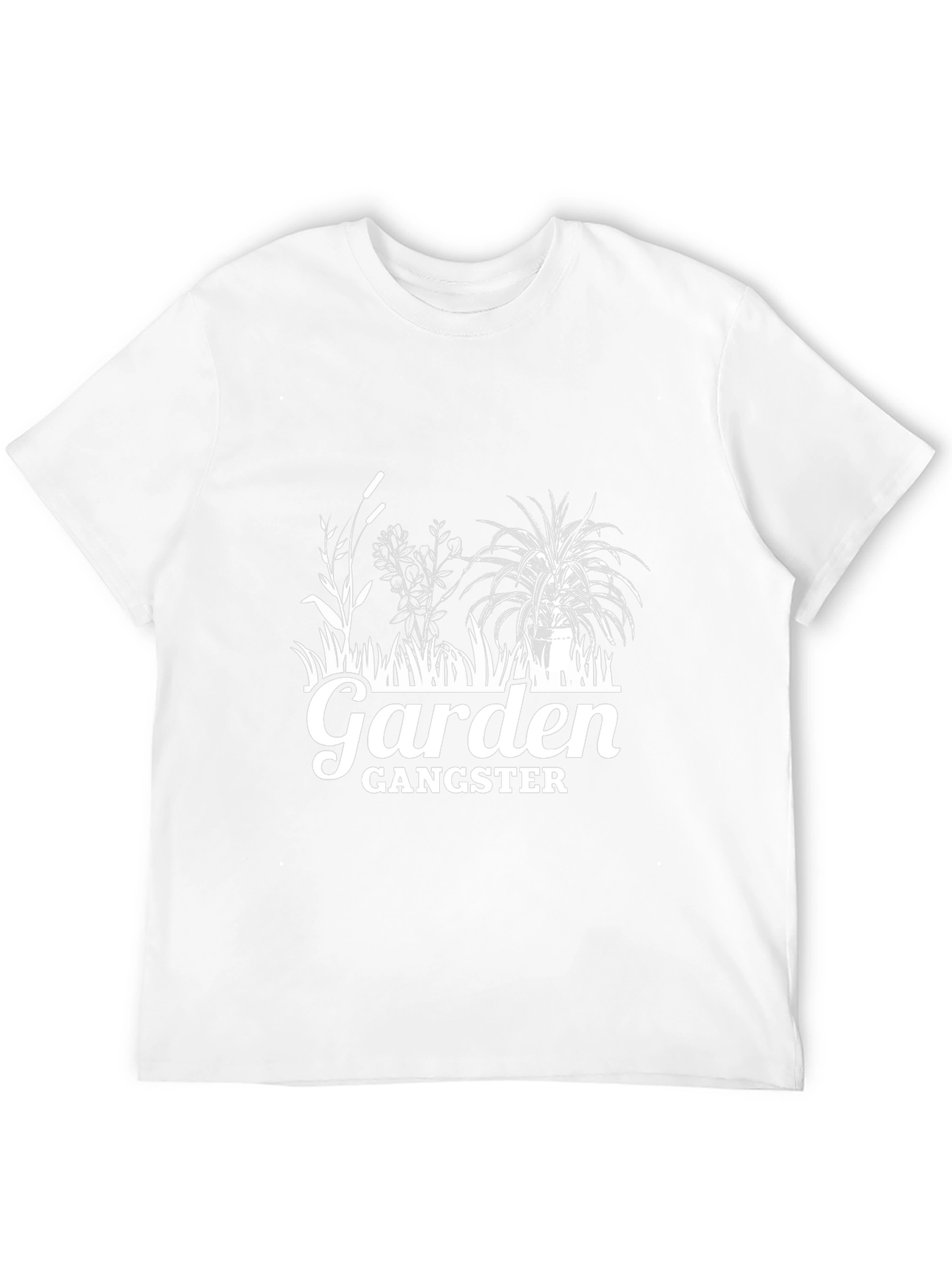 Garden Gangster Graphic Tee - Black Cotton