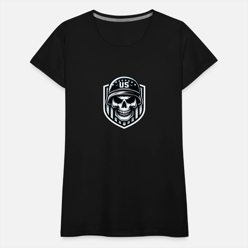 US Skull and Shield Design