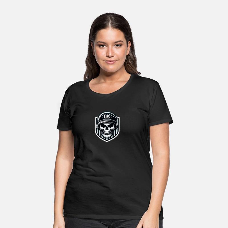 US Skull and Shield Design