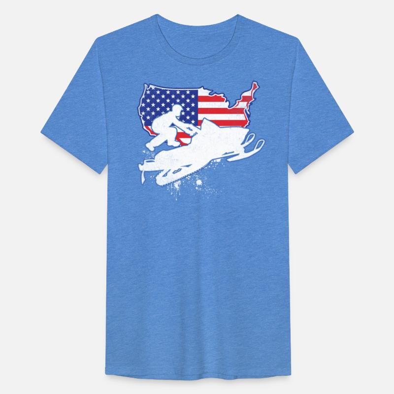 USA Snowmobile Winter Snow Sports