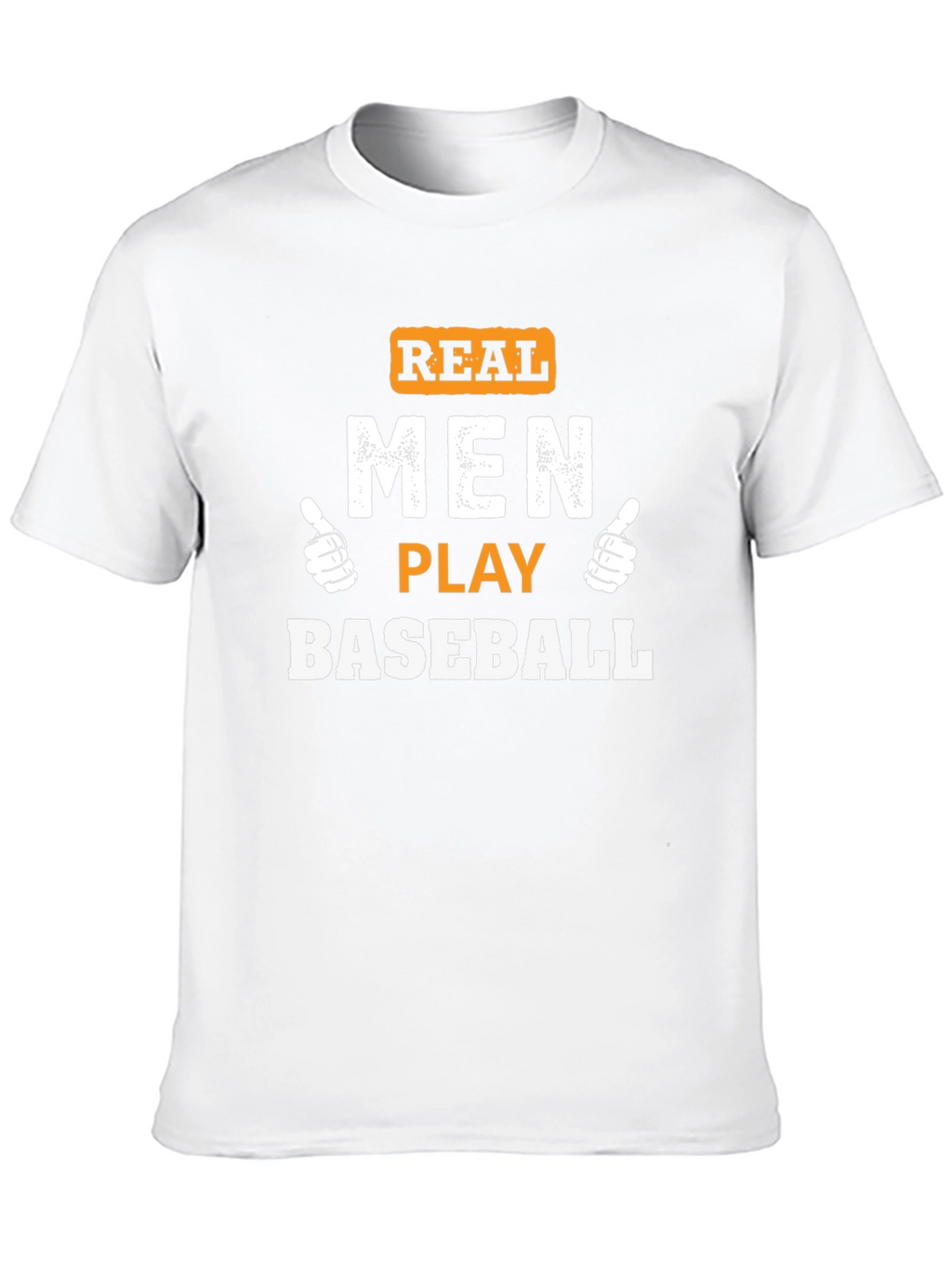Real Men Play Baseball Graphic Tee