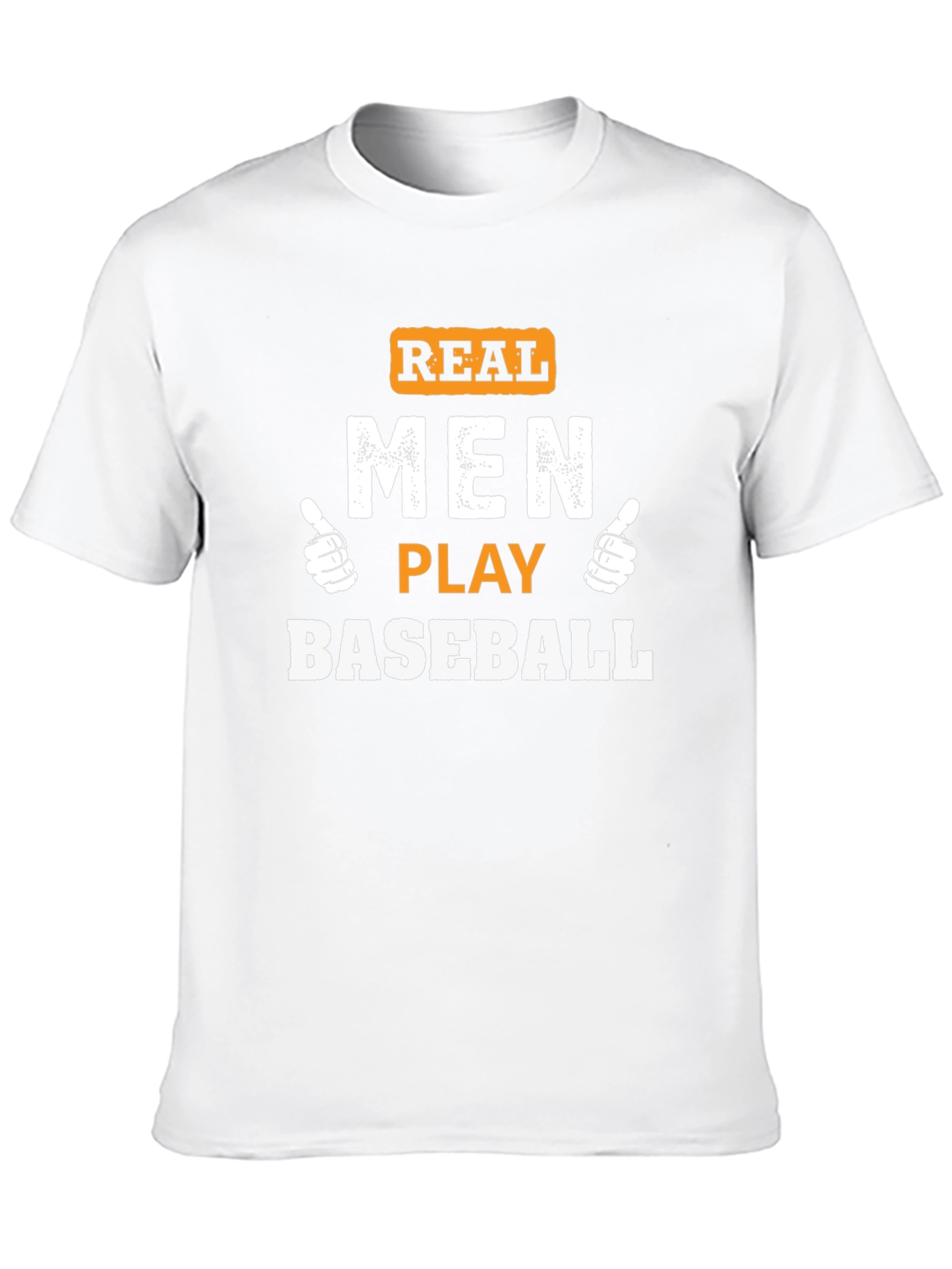 Real Men Play Baseball Graphic Tee