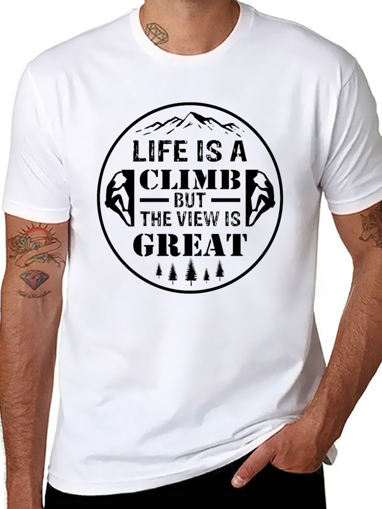 Life is a Climb T-Shirt - Motivational Outdoor Tee