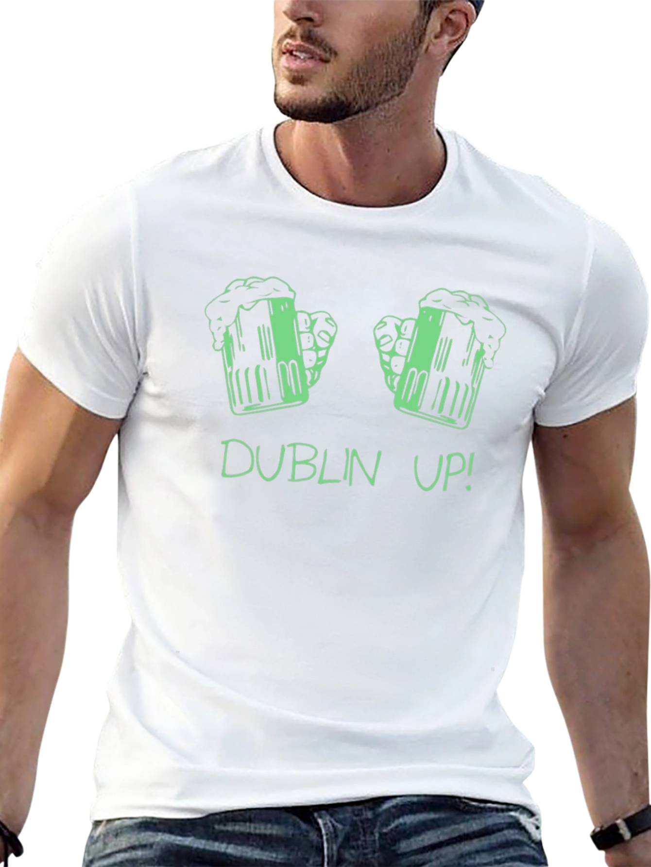 Dublin Up Beer T-Shirt - St. Patricks Day Tee