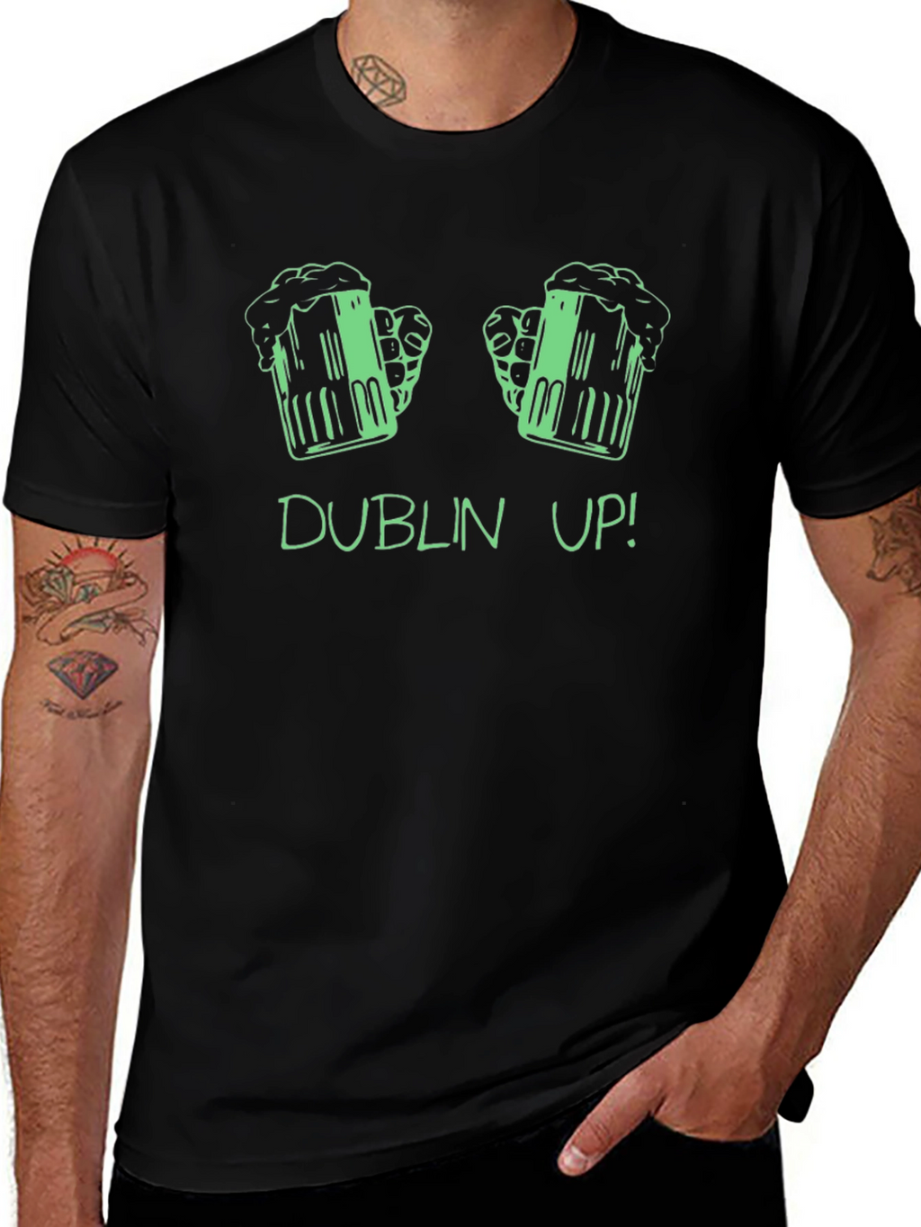Dublin Up Beer T-Shirt - St. Patricks Day Tee