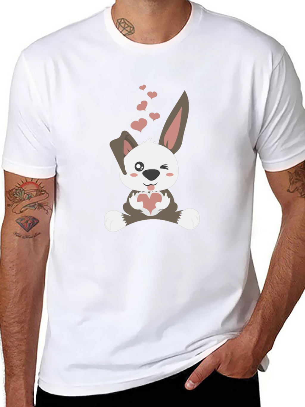 Cute Bunny Valentines Day T-Shirt