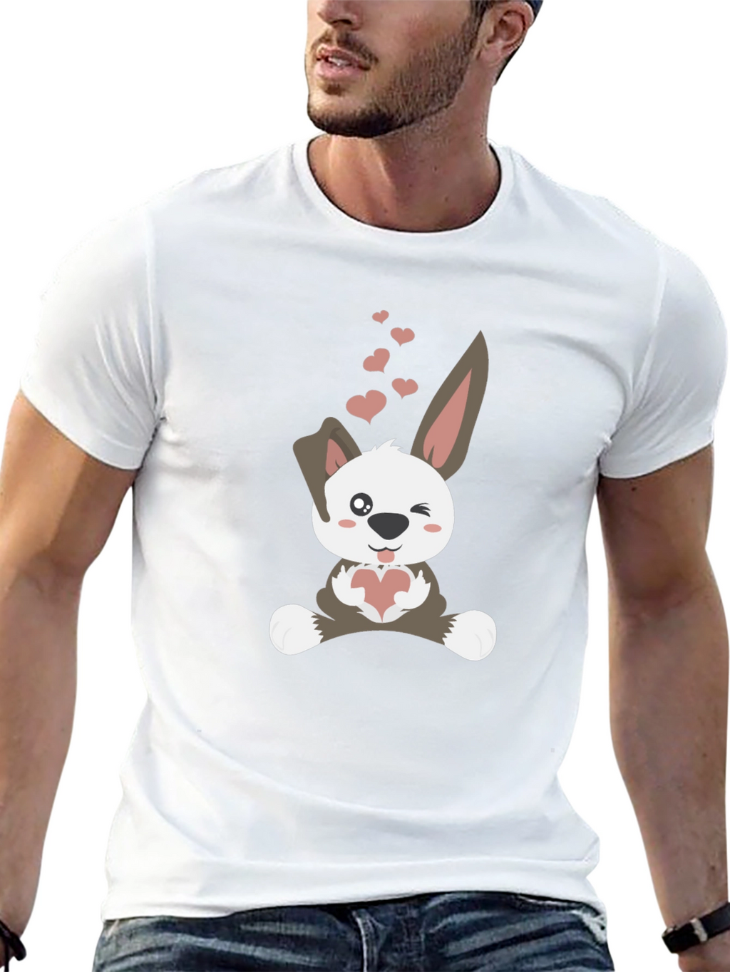 Cute Bunny Valentines Day T-Shirt