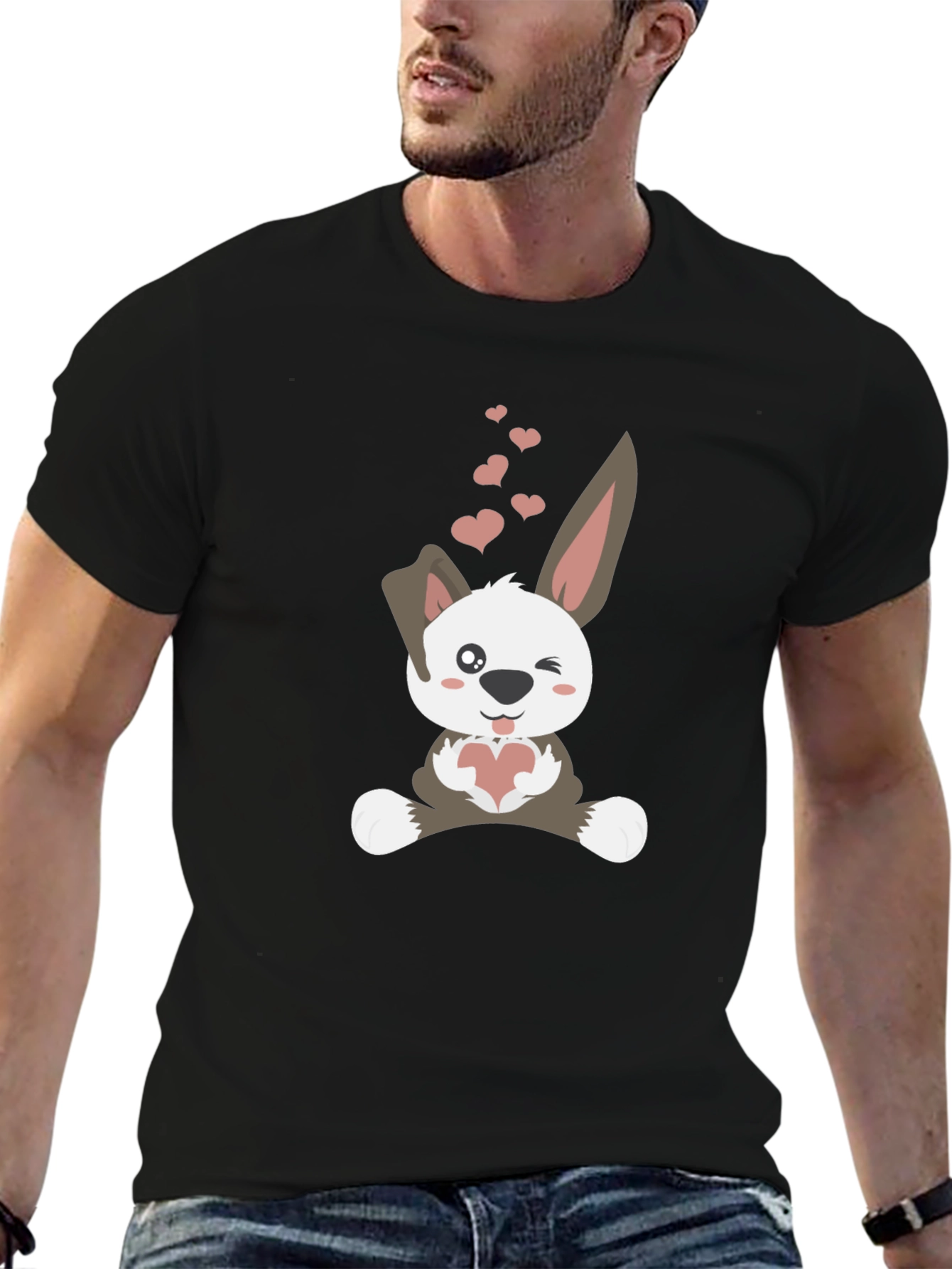 Cute Bunny Valentines Day T-Shirt