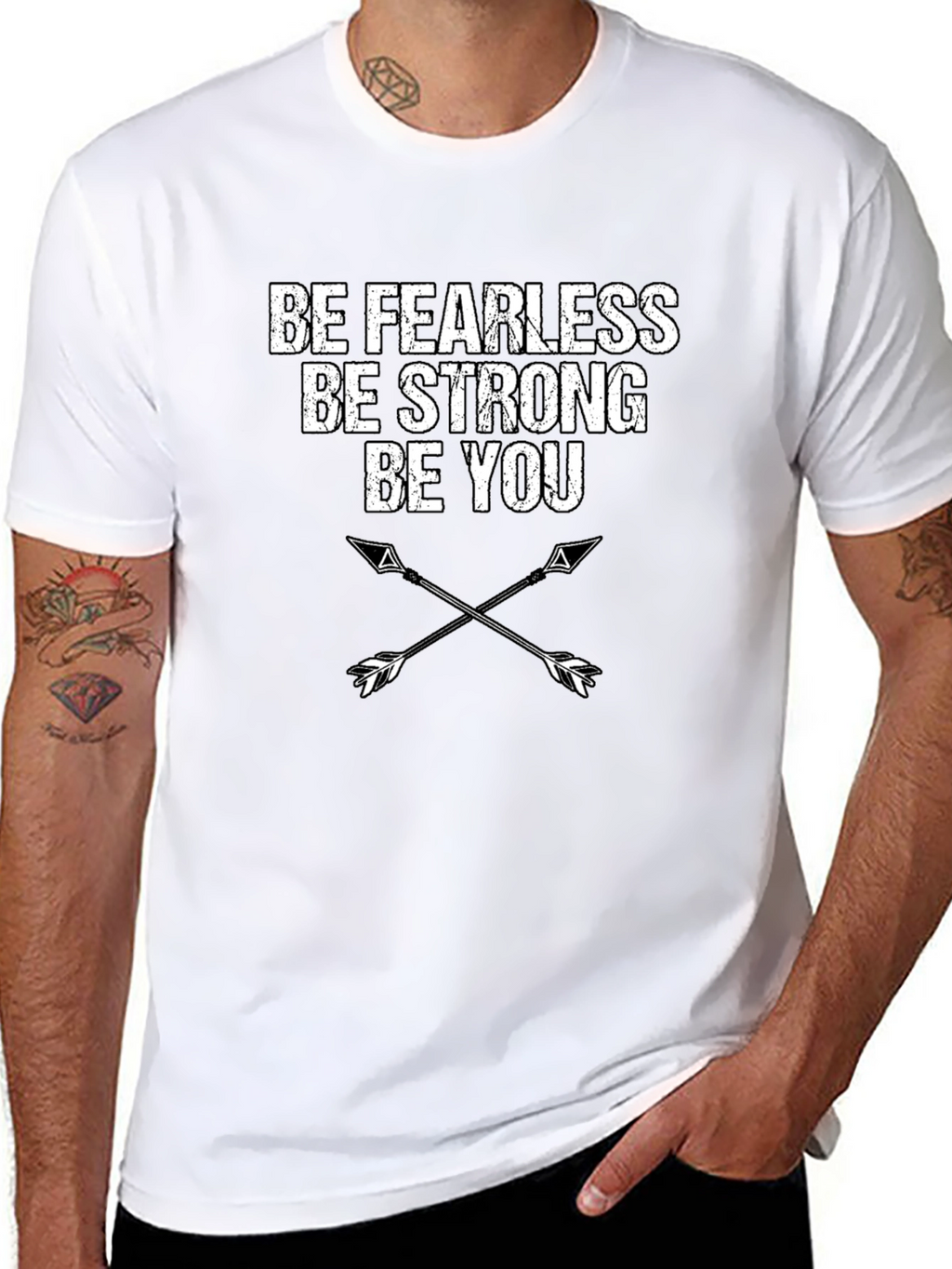 Be Fearless Strong You - Arrow Graphic Tee