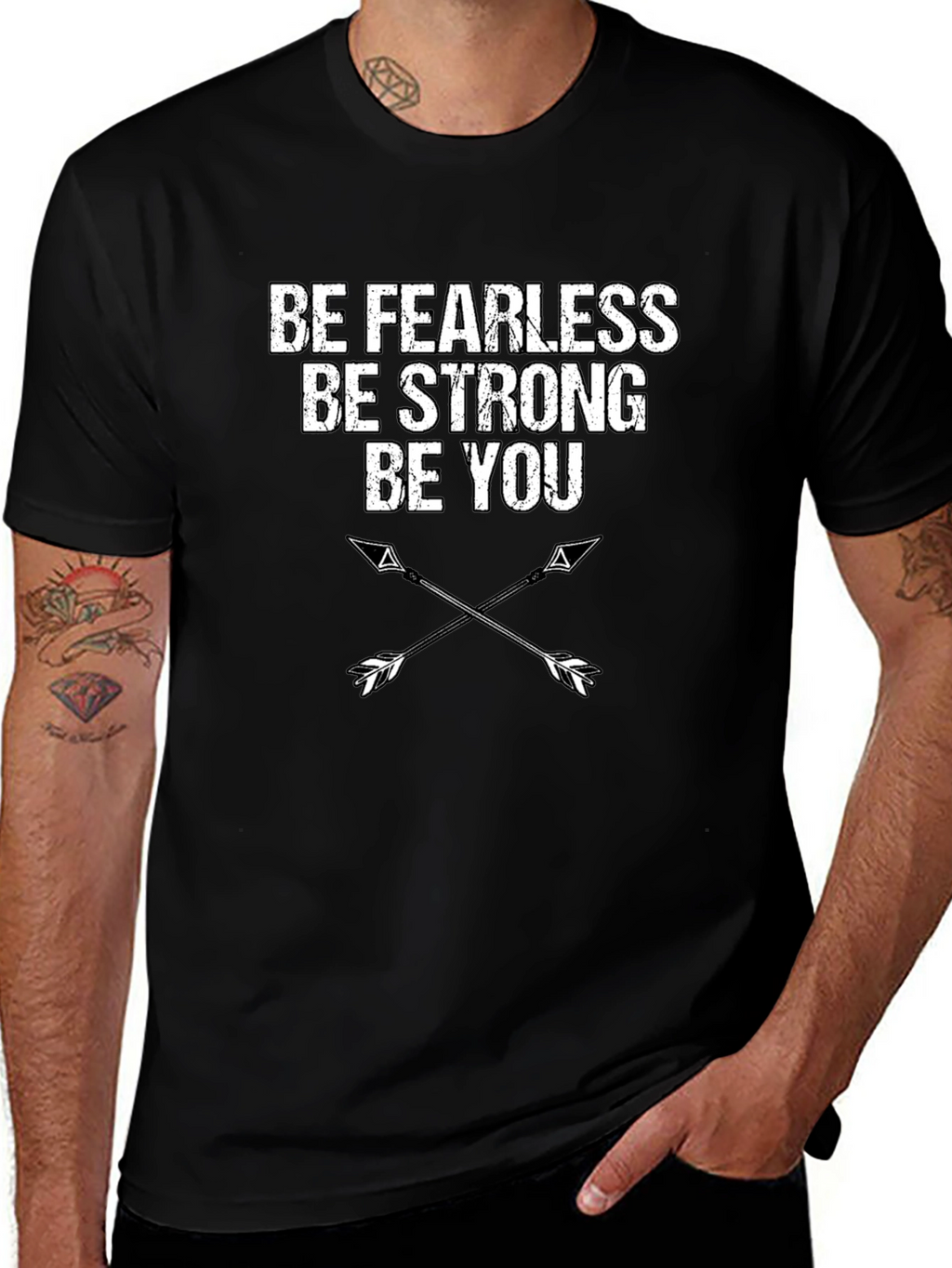 Be Fearless Strong You - Arrow Graphic Tee