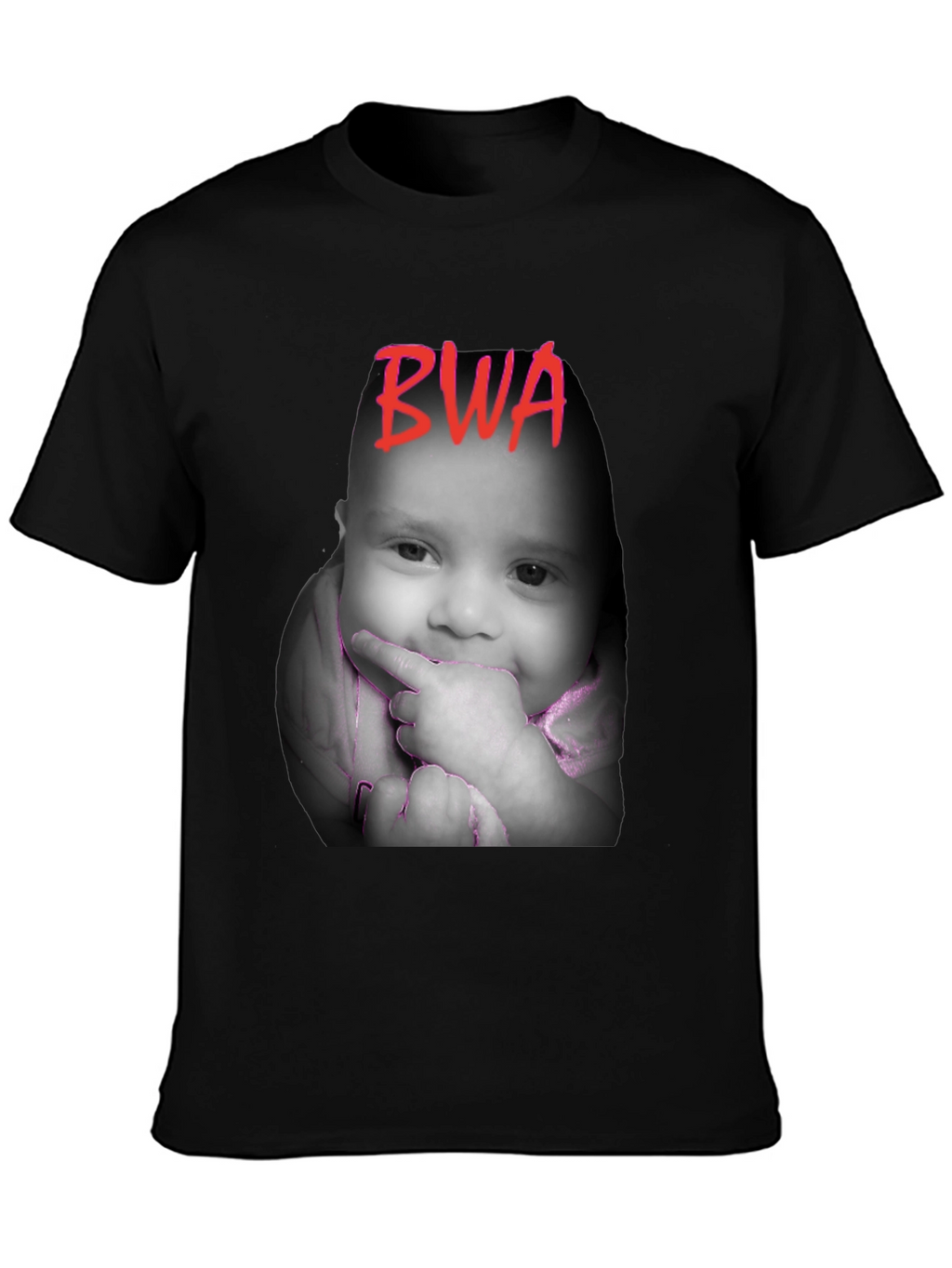 BWA Baby Face Black T-Shirt