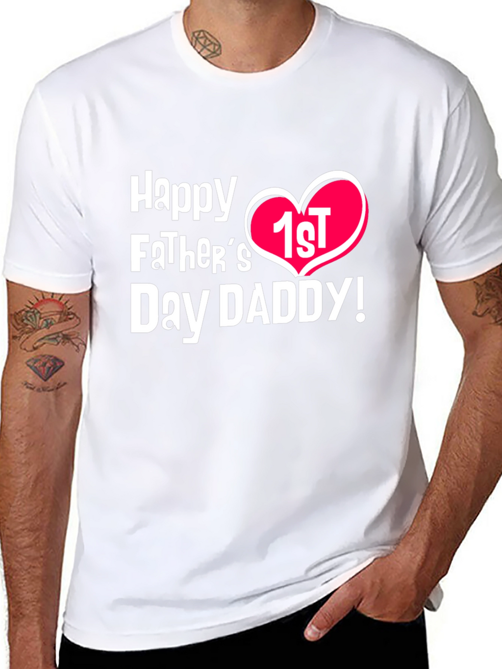 Happy 1st Fathers Day Daddy T-Shirt