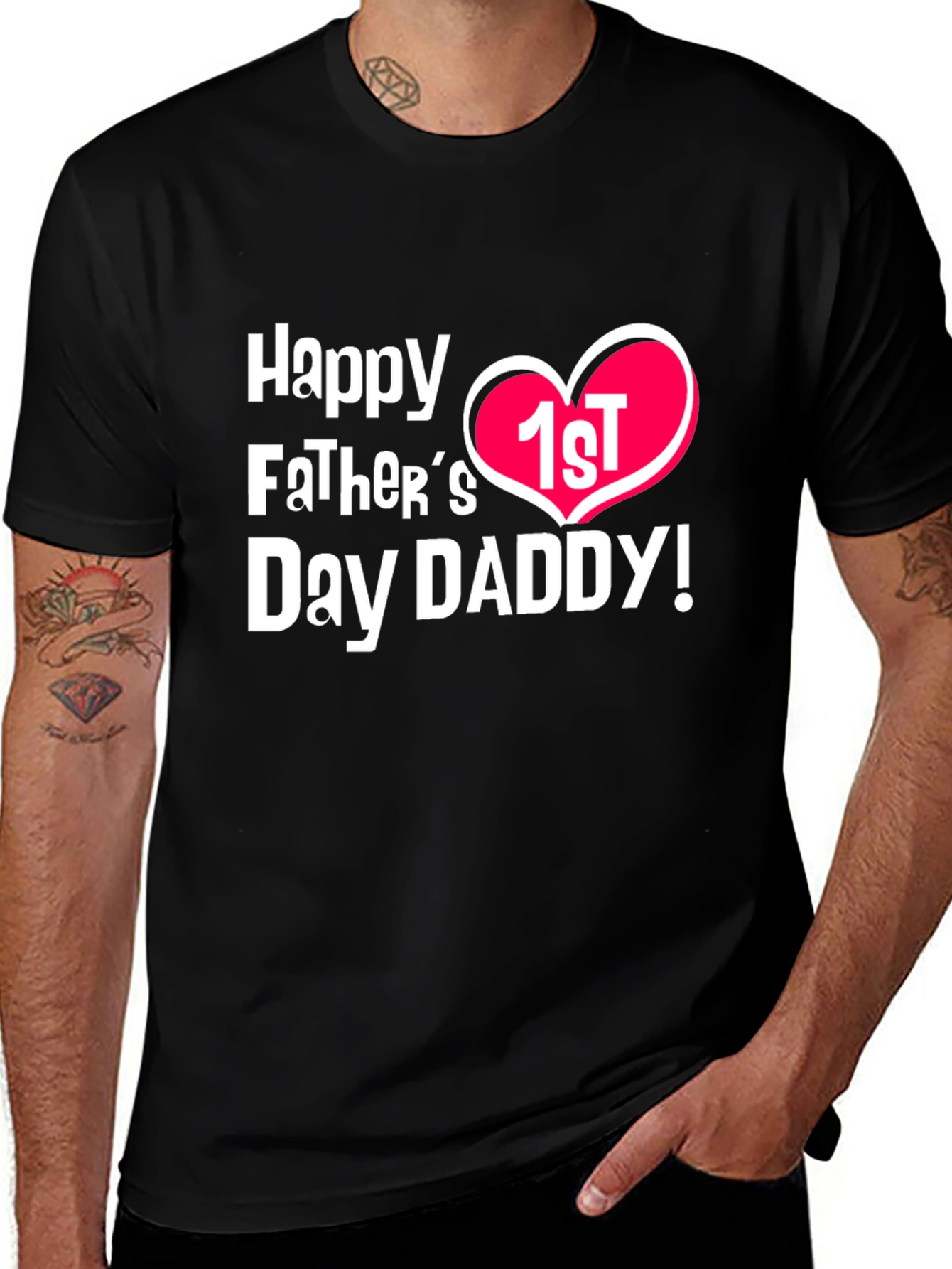 Happy 1st Fathers Day Daddy T-Shirt