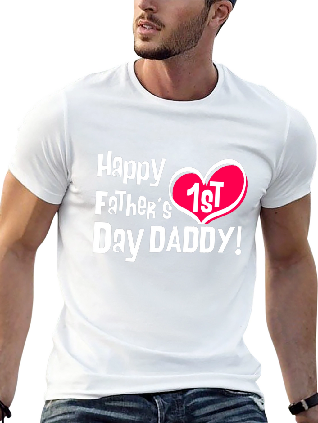 Happy 1st Fathers Day Daddy T-Shirt