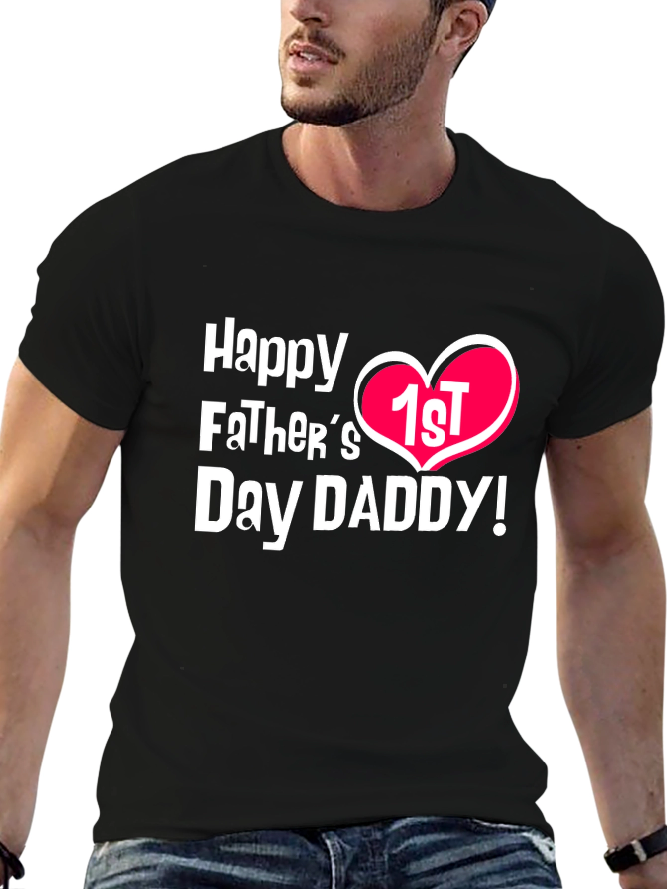 Happy 1st Fathers Day Daddy T-Shirt