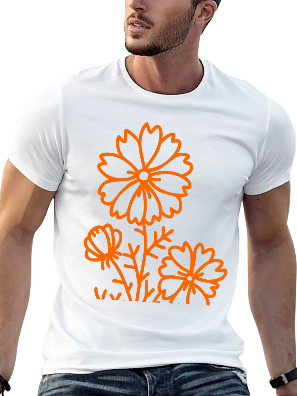 Black Floral Graphic Tee