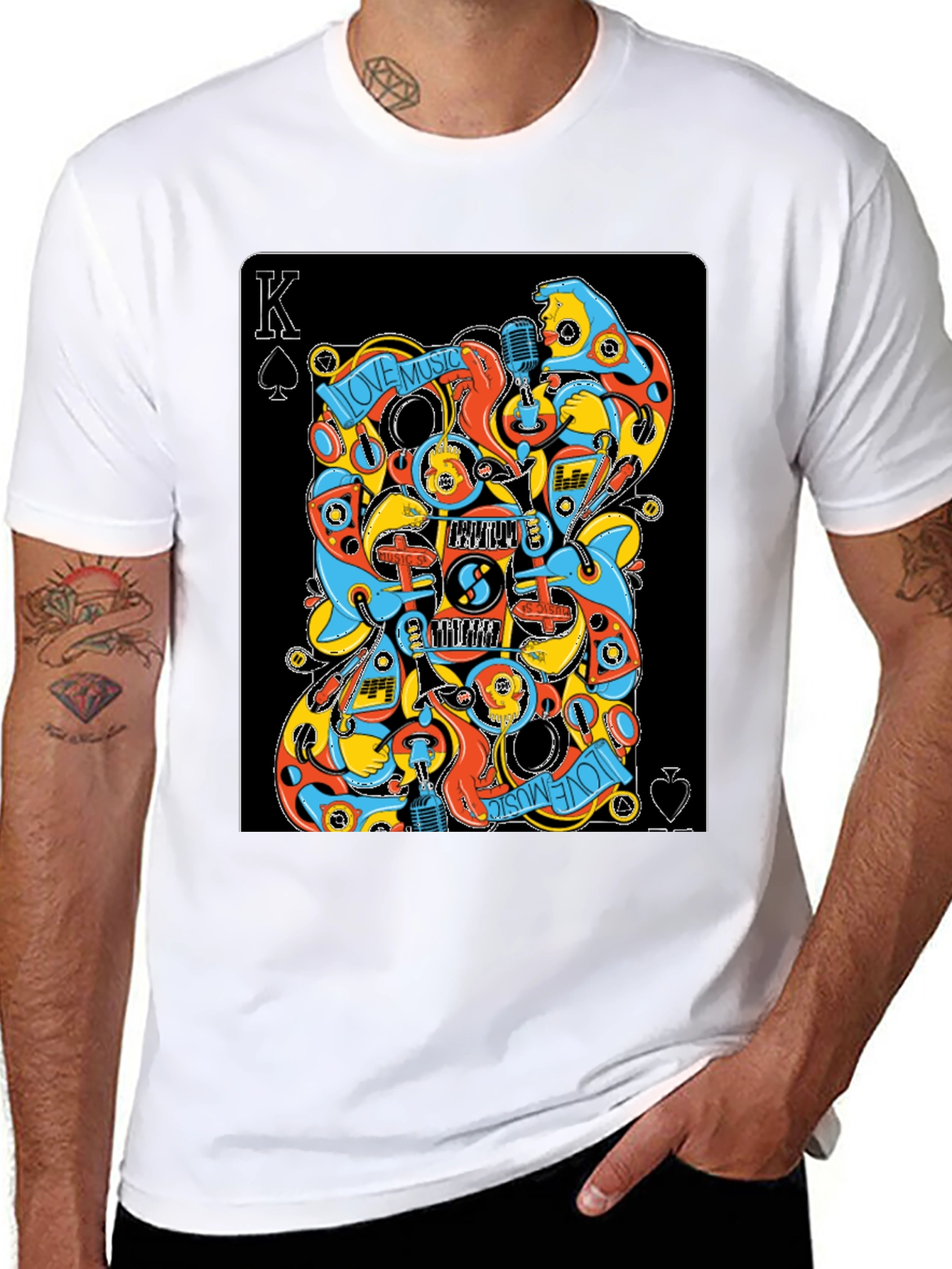 Love Music King of Spades Graphic Tee