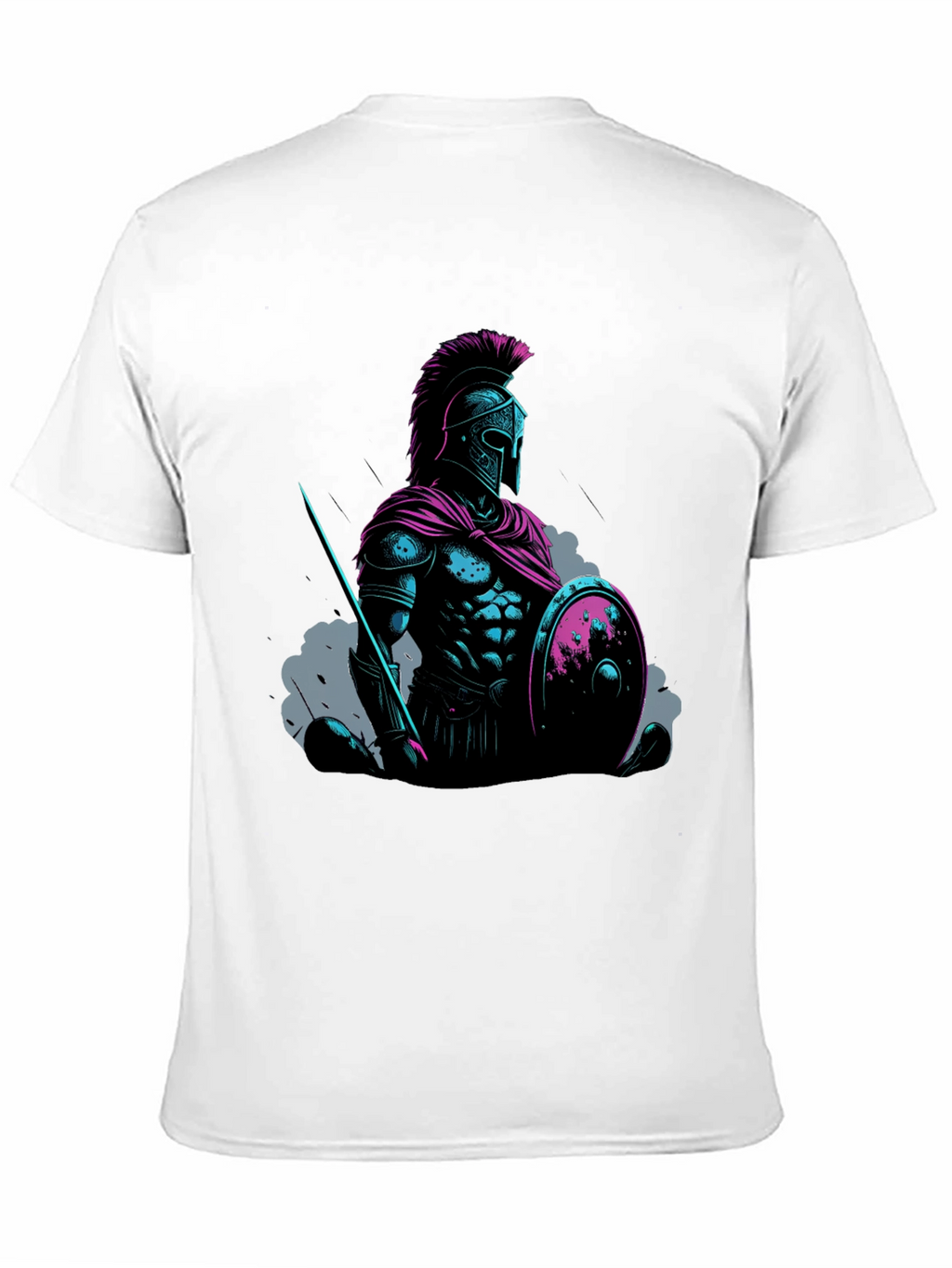 Spartan Warrior Graphic Tee - Black