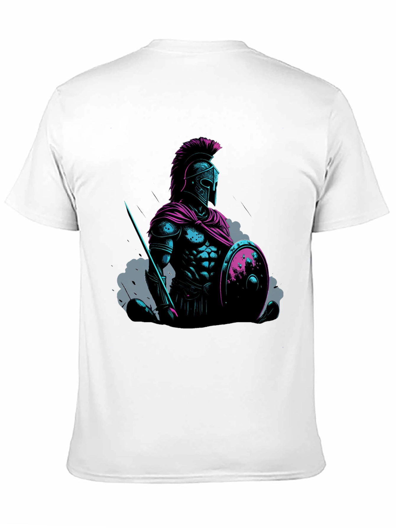 Spartan Warrior Graphic Tee - Black