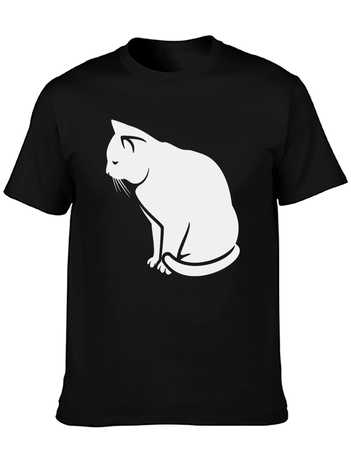 Black Cat Silhouette T-Shirt