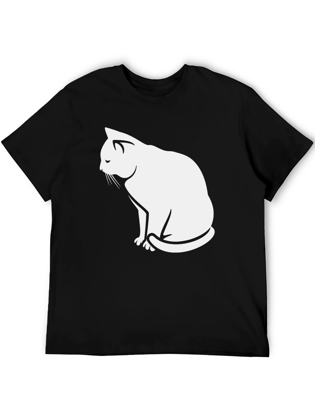 Black Cat Silhouette T-Shirt