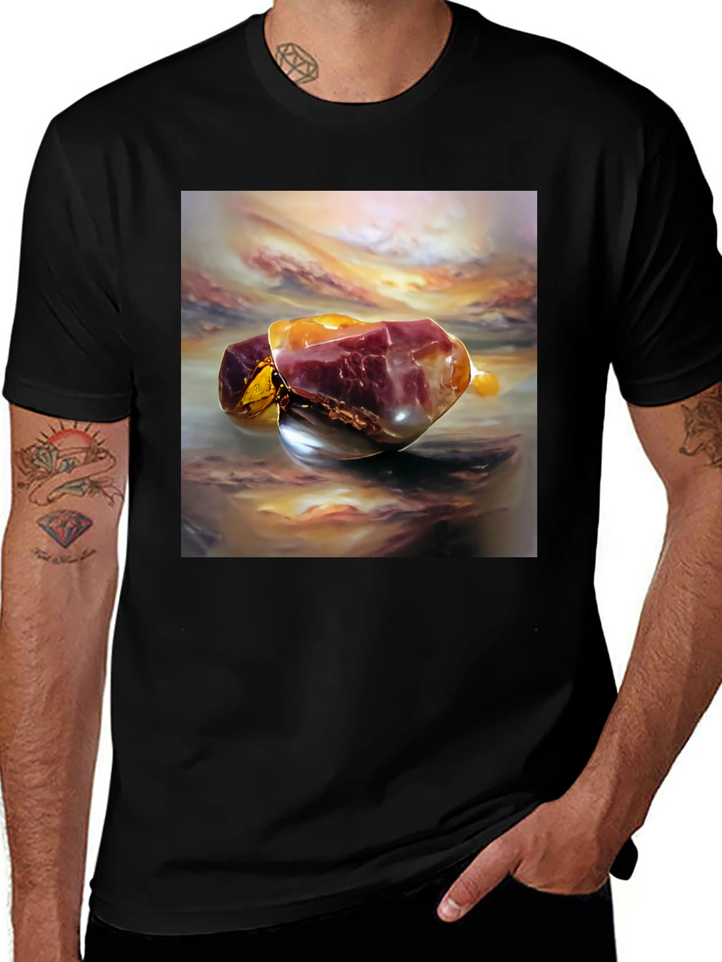 Abstract Gemstone Art T-Shirt