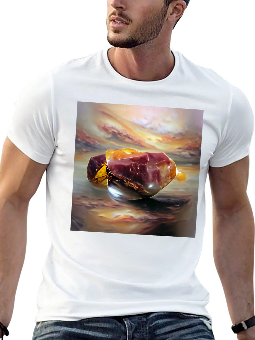 Abstract Gemstone Art T-Shirt