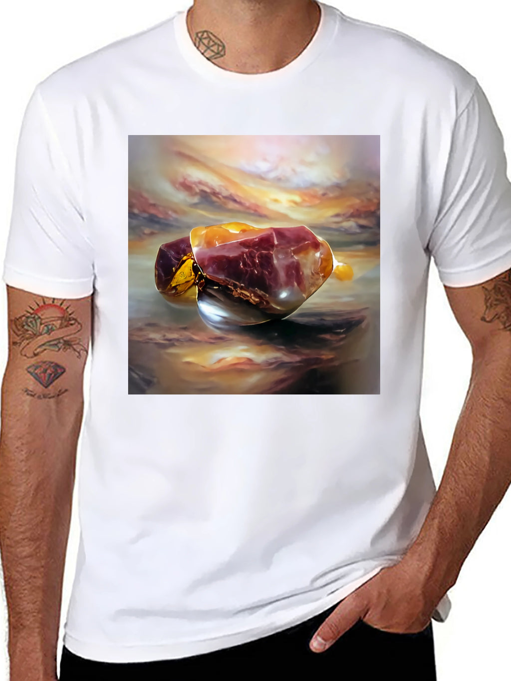 Abstract Gemstone Art T-Shirt