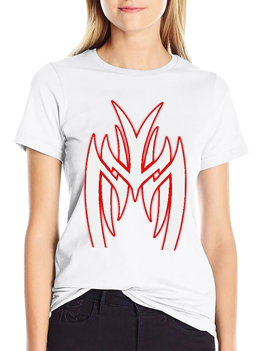 Black T-Shirt with Unique Graphic Print