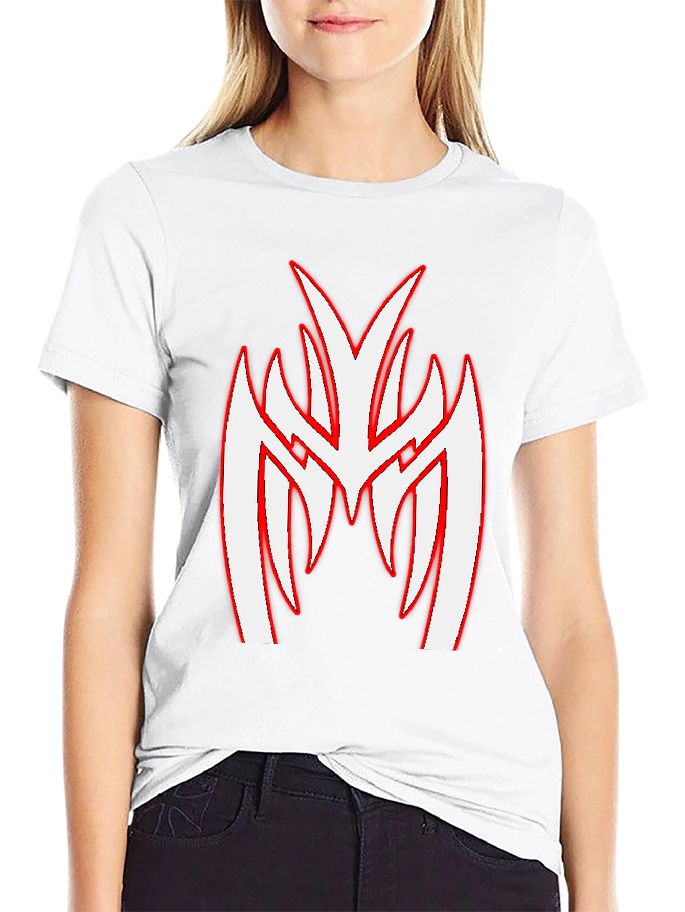 Black T-Shirt with Unique Graphic Print