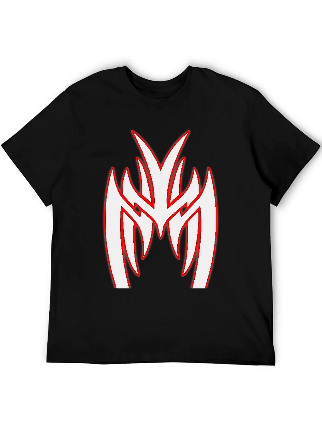 Black T-Shirt with Unique Graphic Print