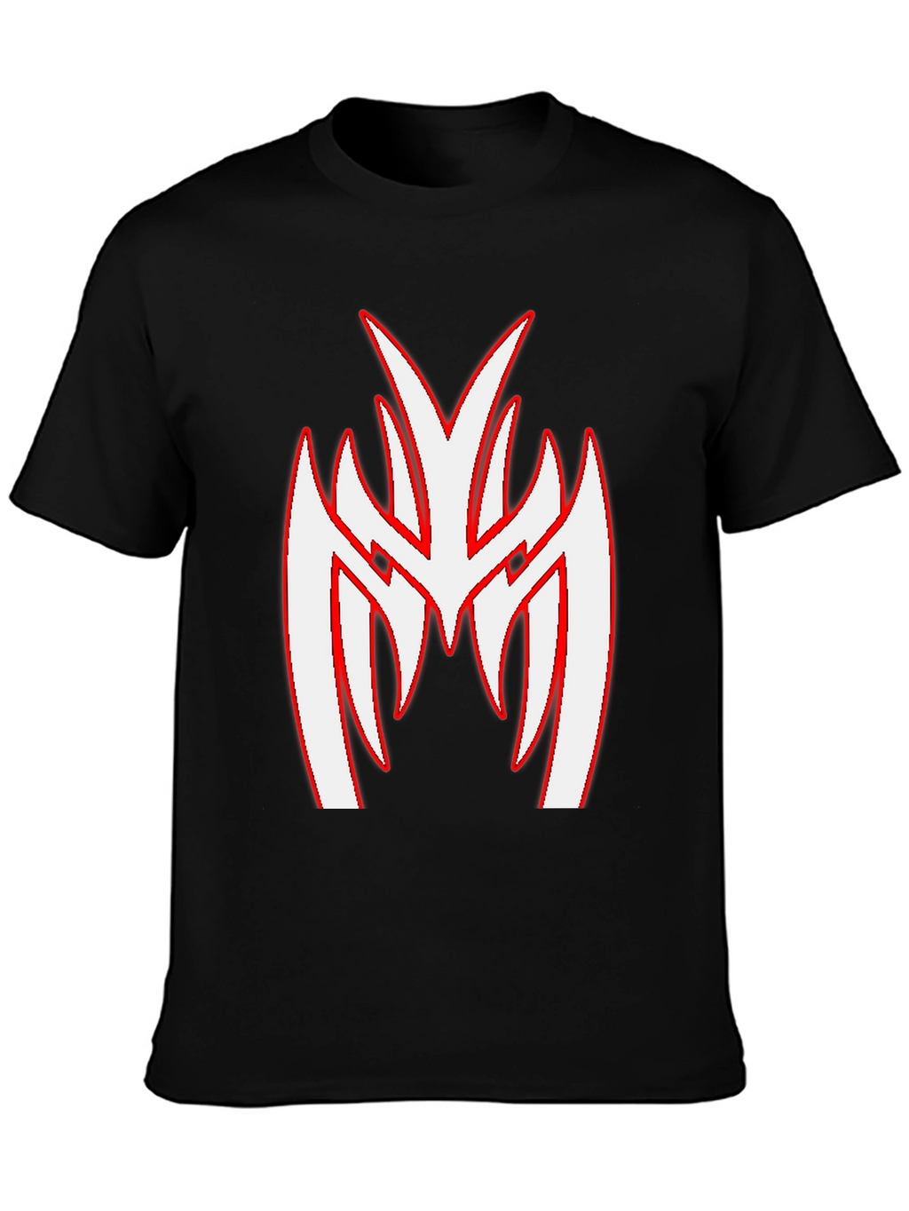 Black T-Shirt with Unique Graphic Print