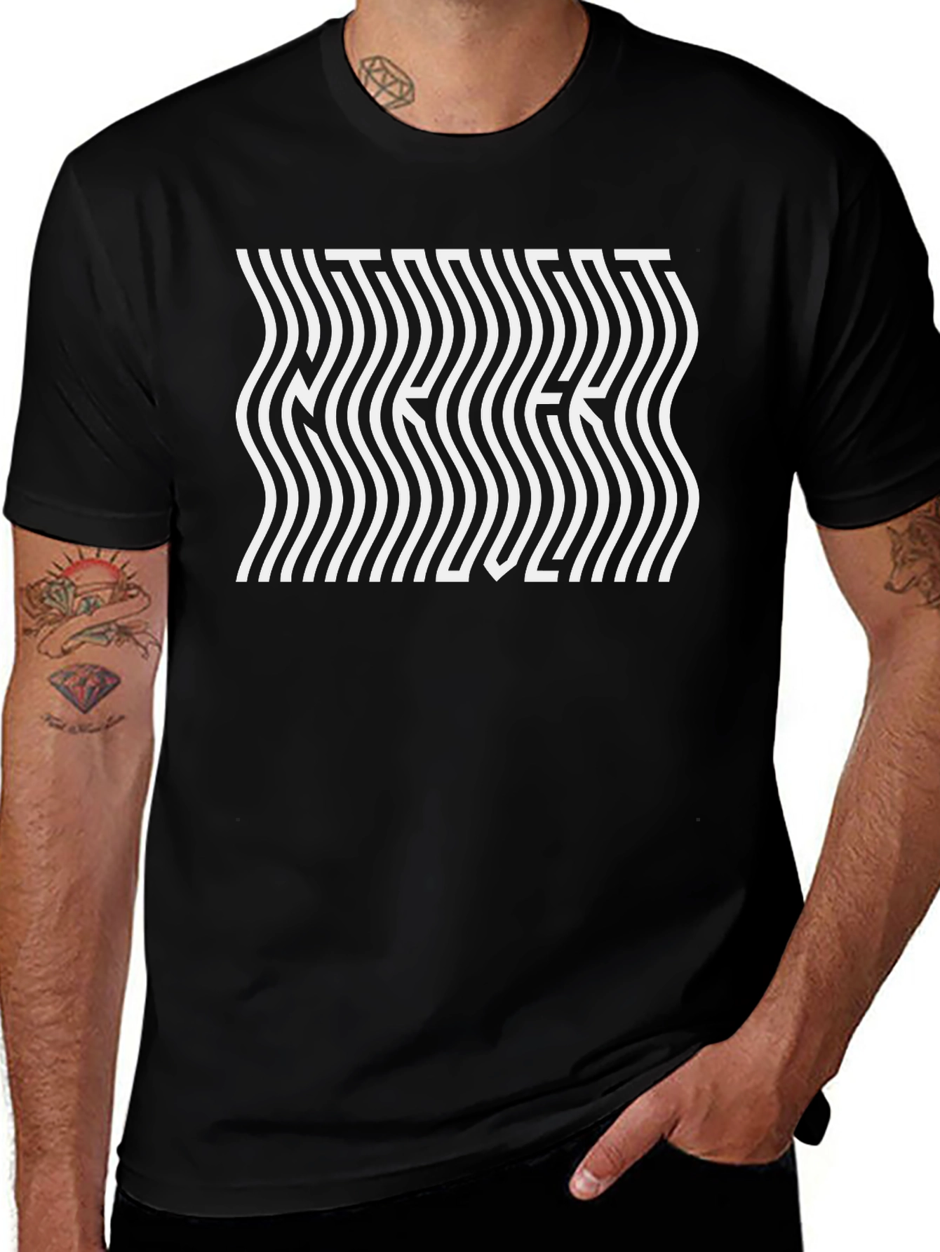 Optical Illusion T-Shirt - Abstract Graphic Tee