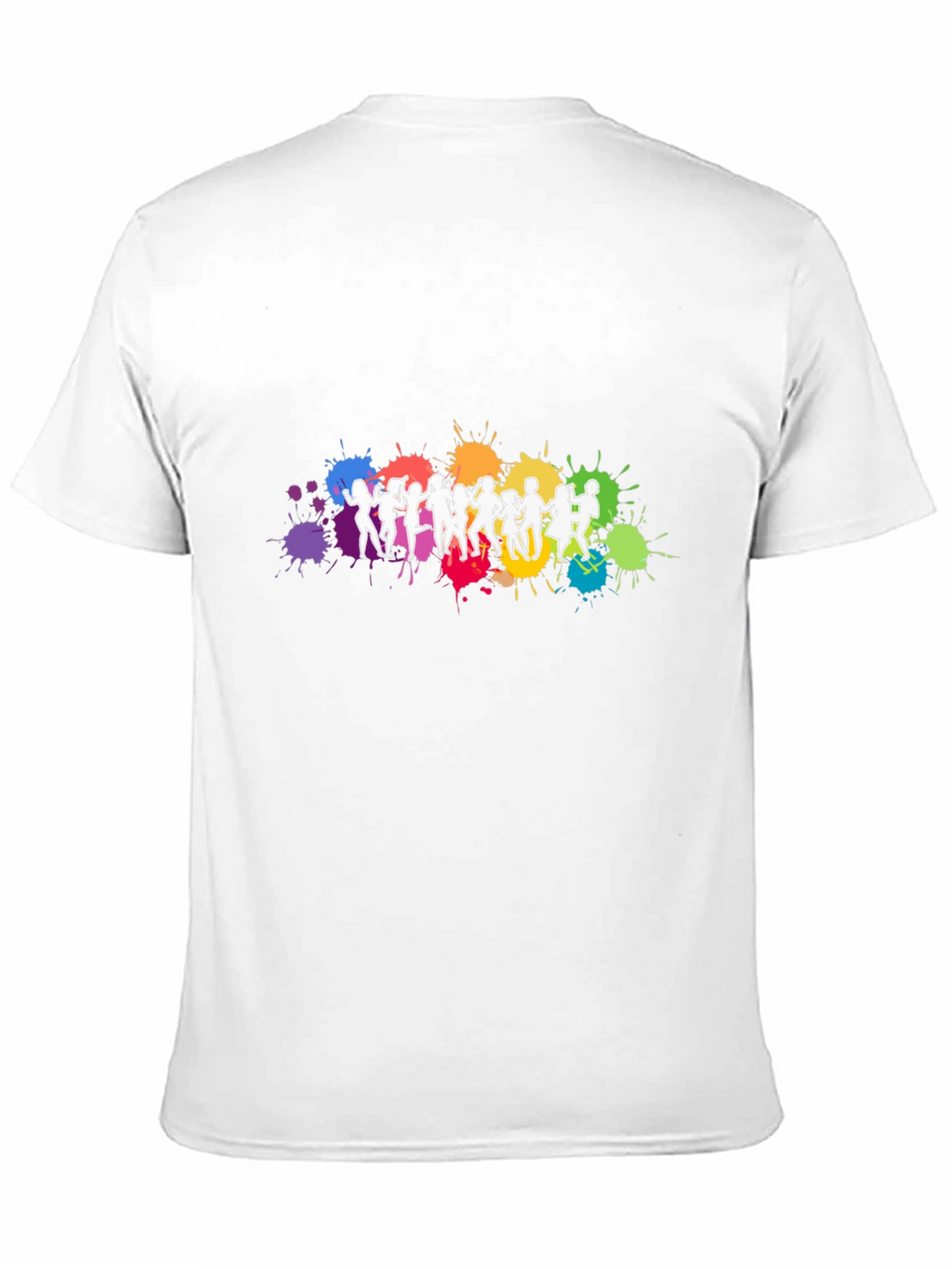 Vibrant Dancing Silhouettes Graphic Black T-Shirt