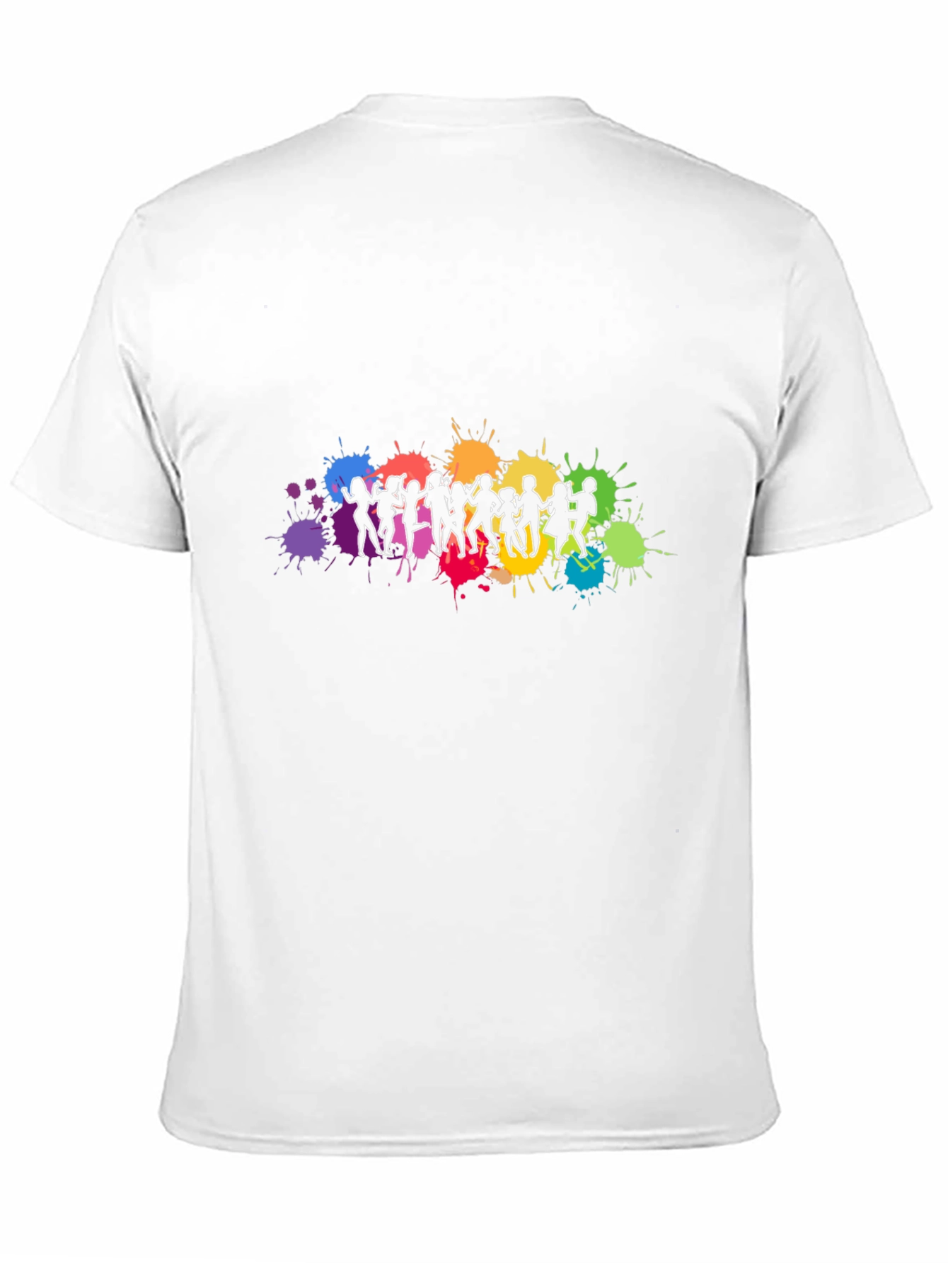 Vibrant Dancing Silhouettes Graphic Black T-Shirt