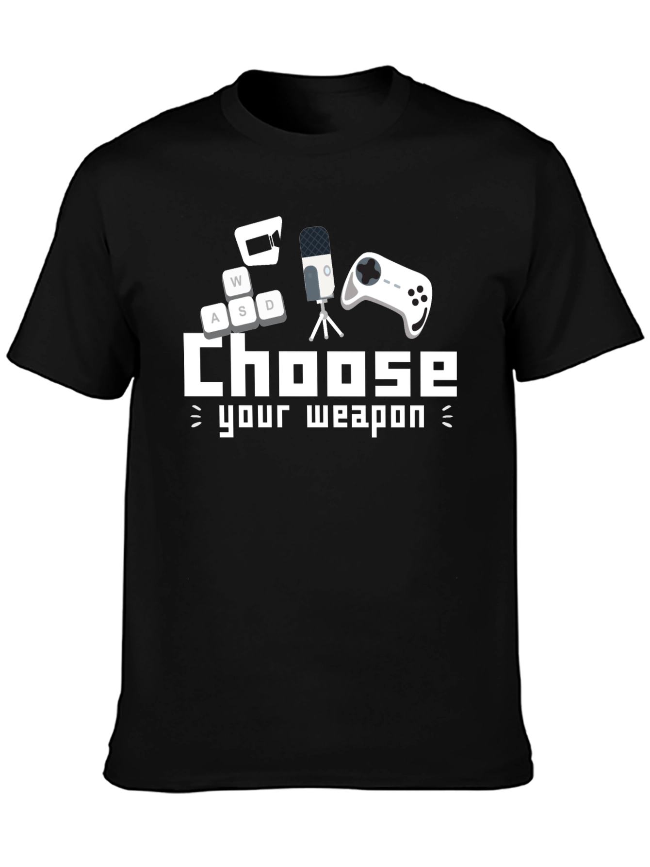 Choose Your Weapon Gamer T-Shirt - Black