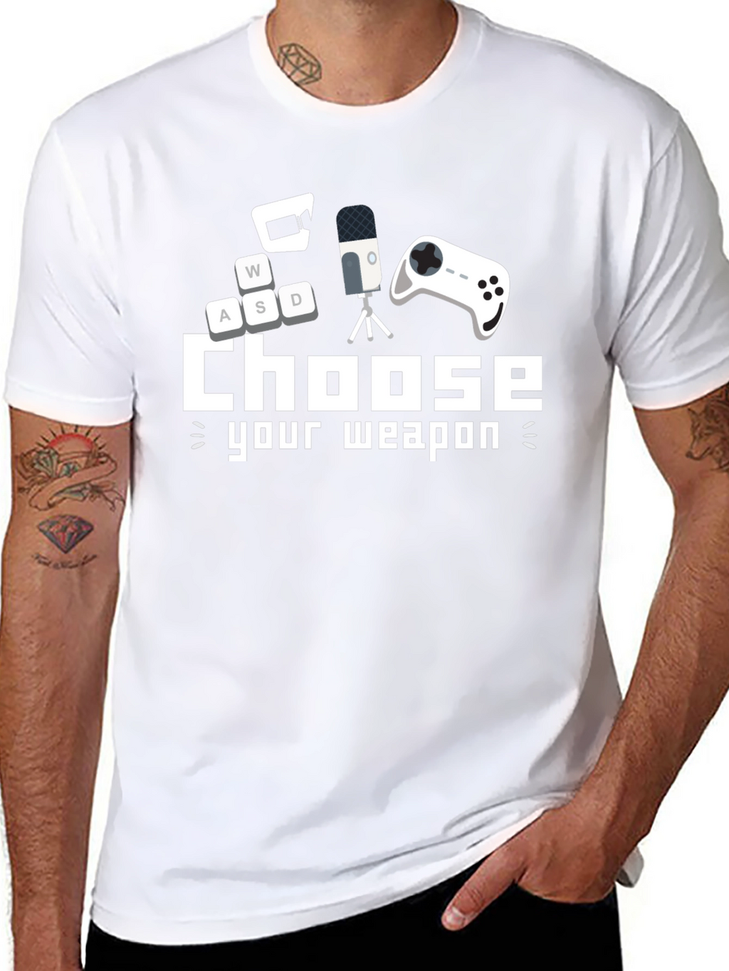 Choose Your Weapon Gamer T-Shirt - Black