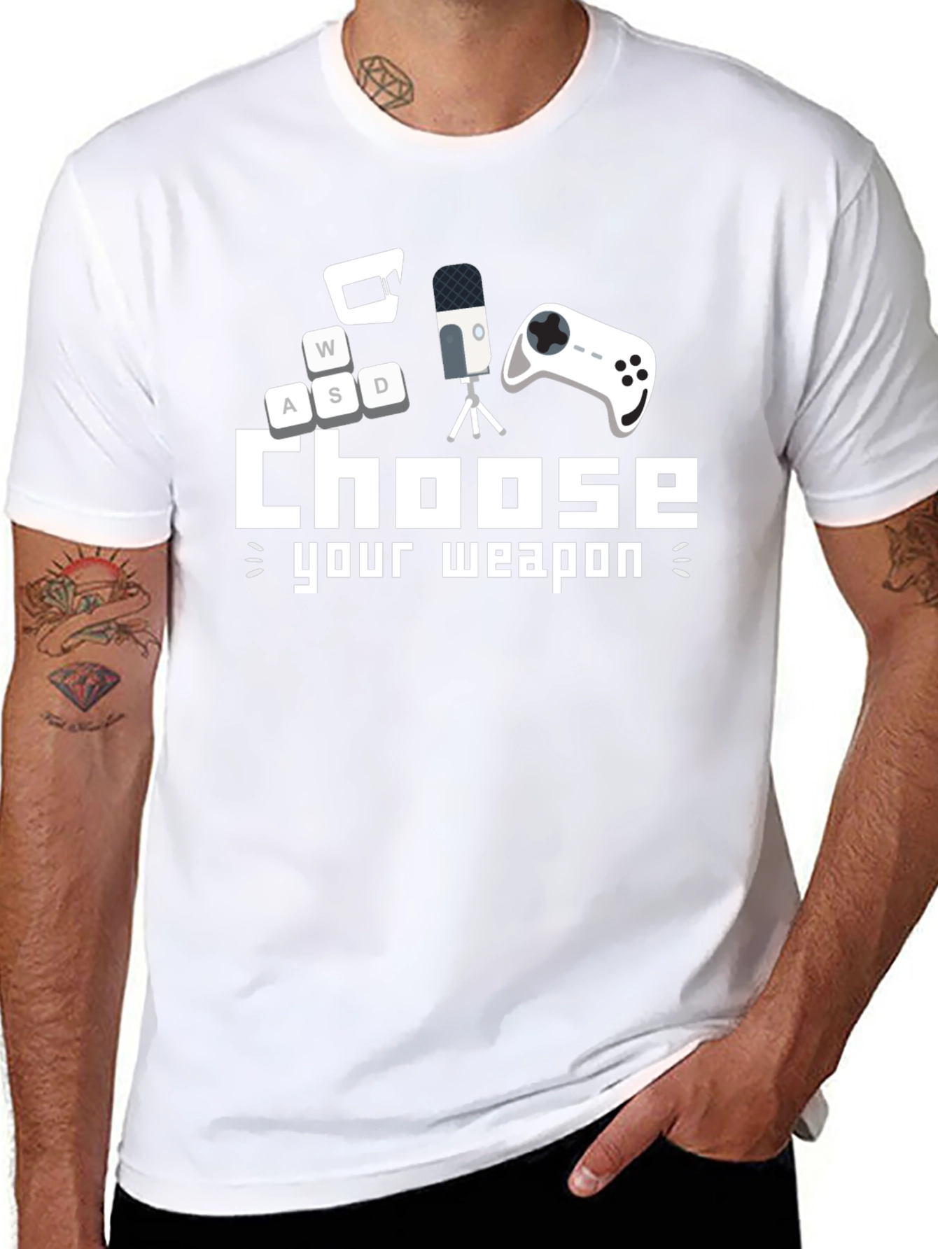 Choose Your Weapon Gamer T-Shirt - Black