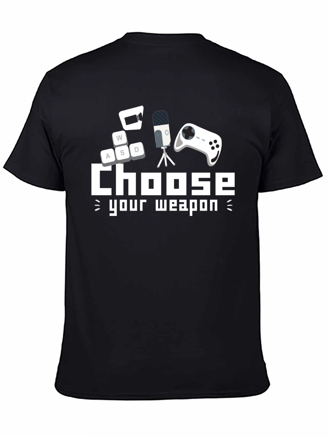 Choose Your Weapon Gamer T-Shirt - Black