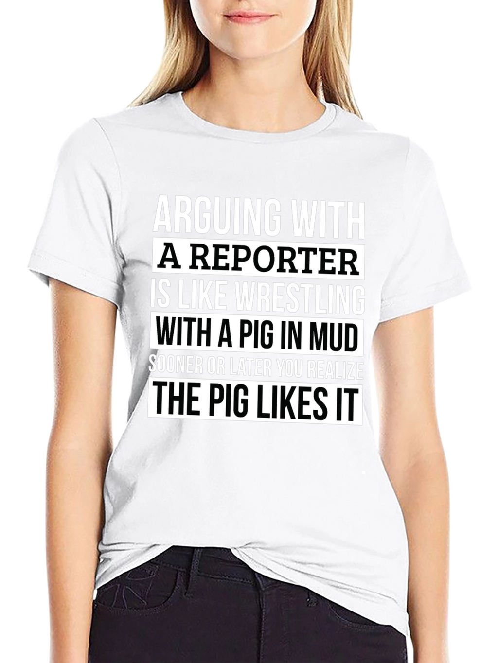 Arguing with a Reporter T-Shirt