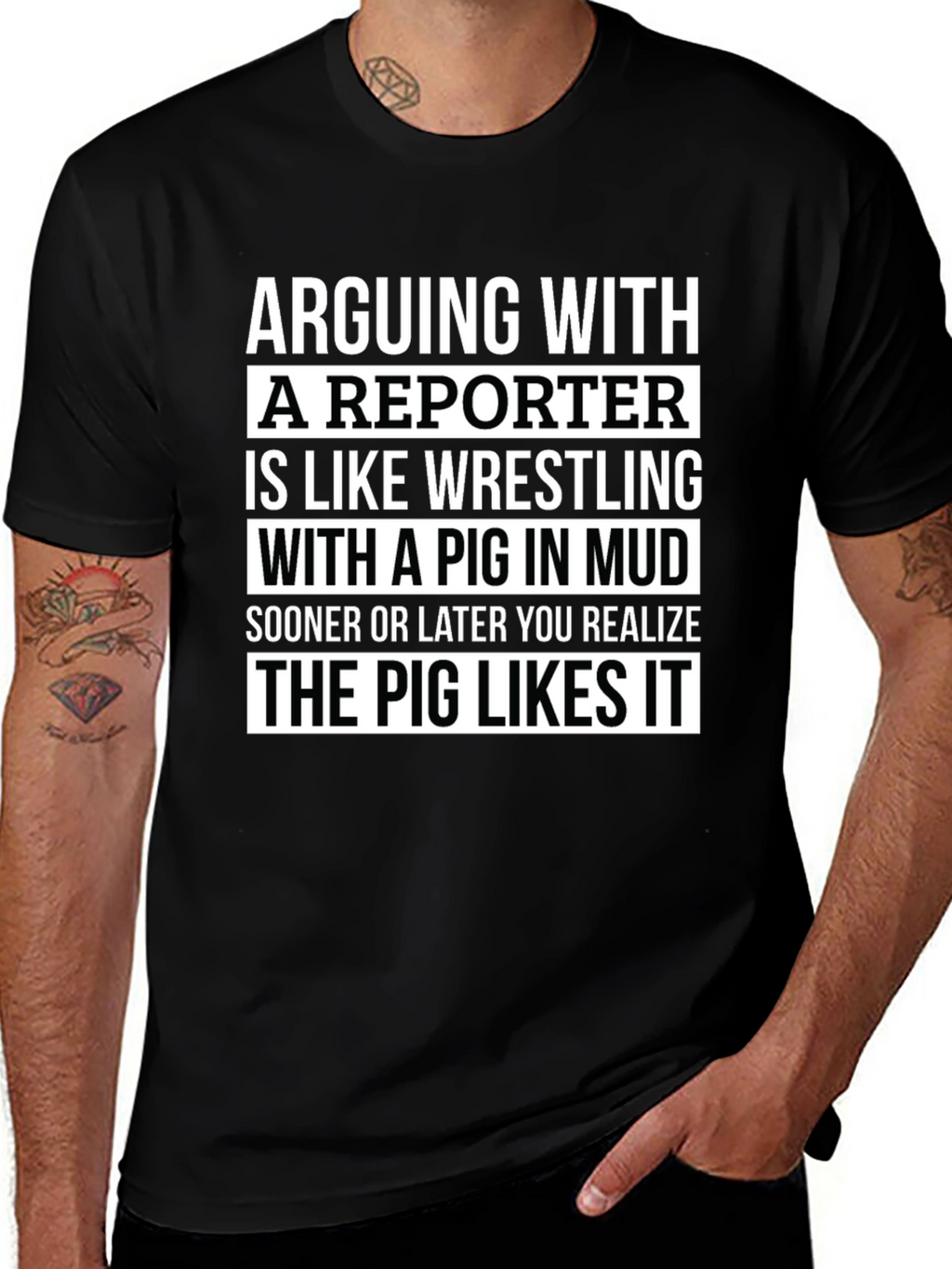 Arguing with a Reporter T-Shirt