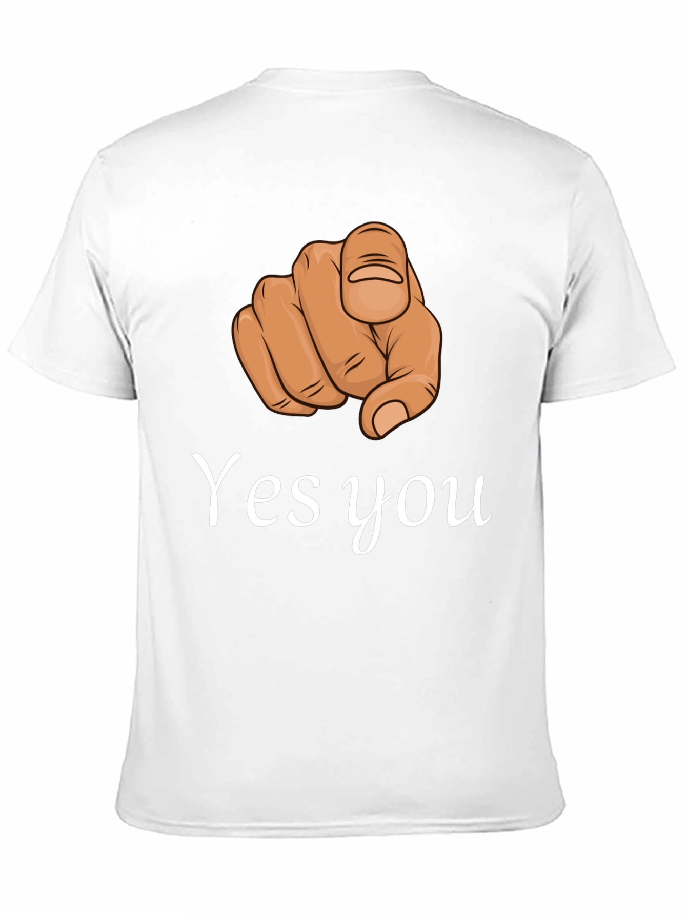 Yes You Pointing Finger Graphic T-Shirt