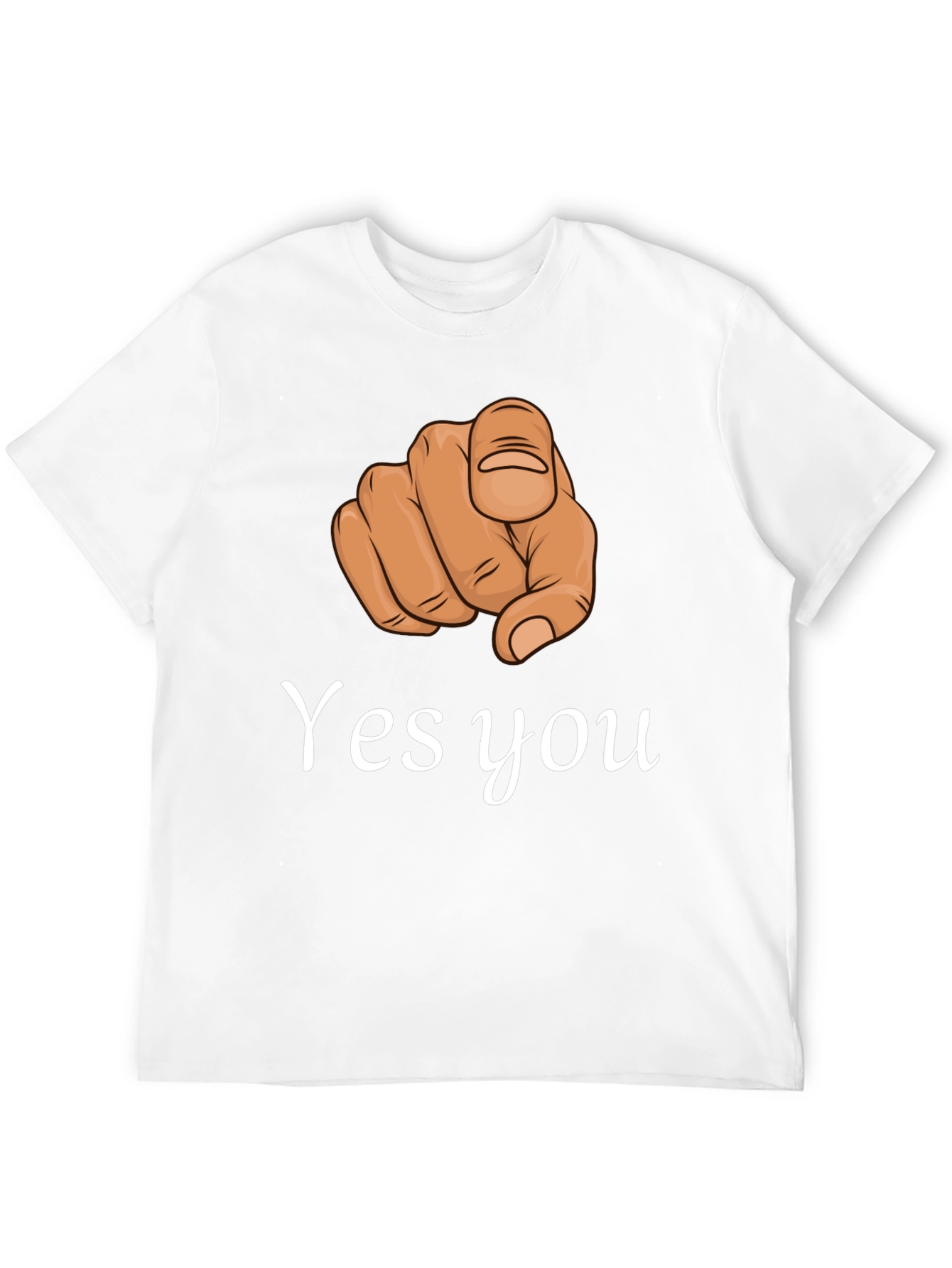 Yes You Pointing Finger Graphic T-Shirt