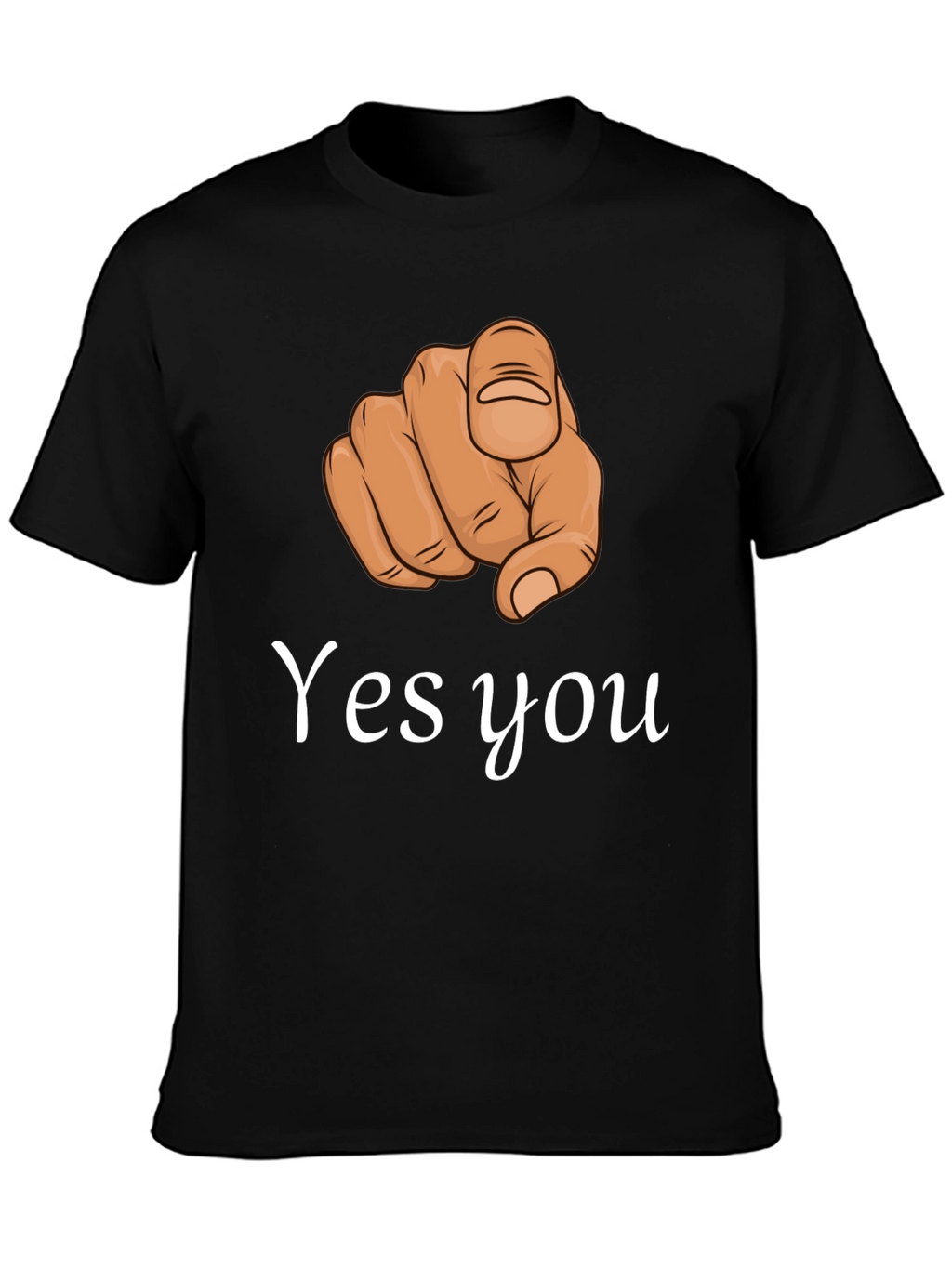Yes You Pointing Finger Graphic T-Shirt
