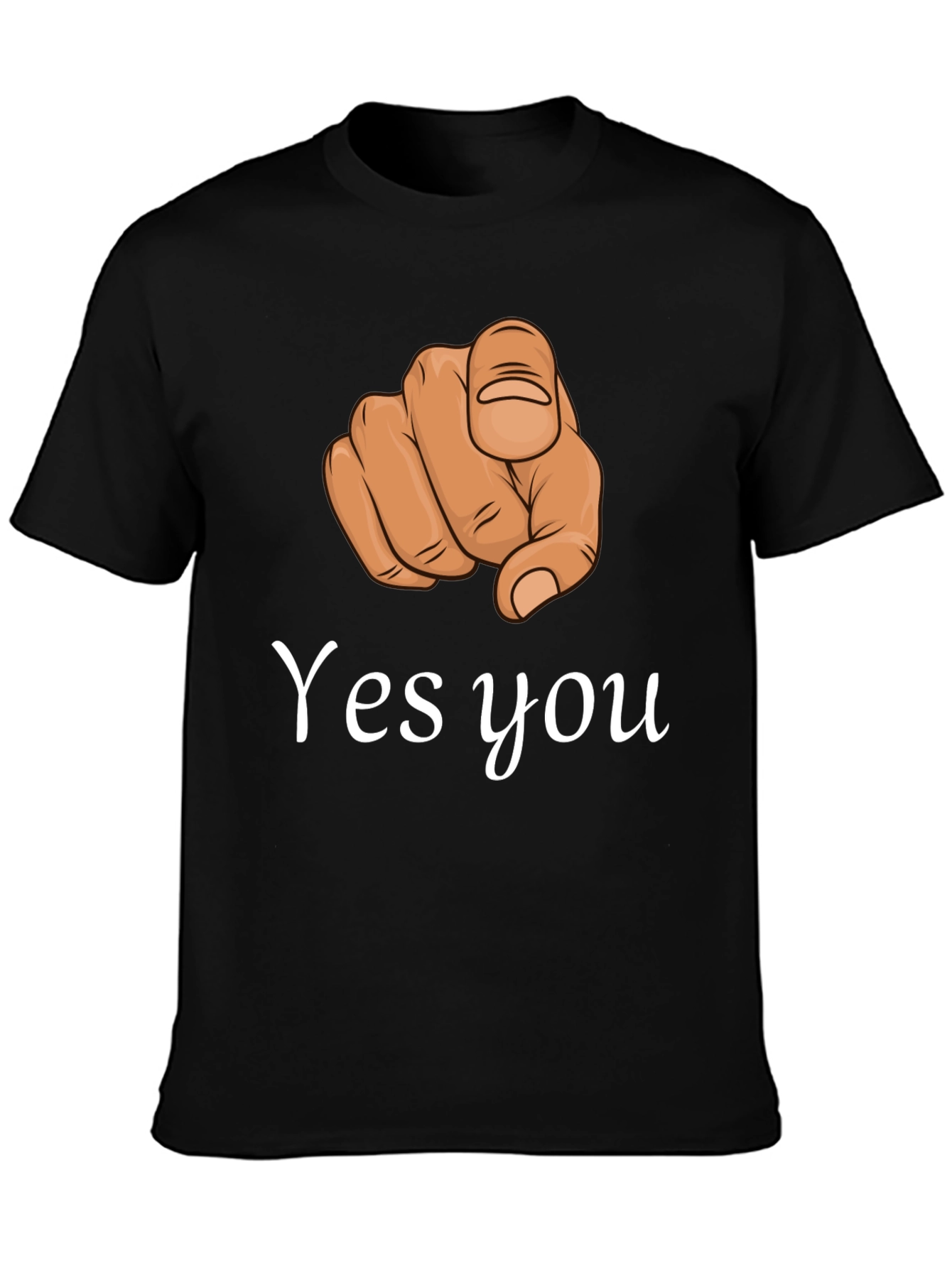 Yes You Pointing Finger Graphic T-Shirt